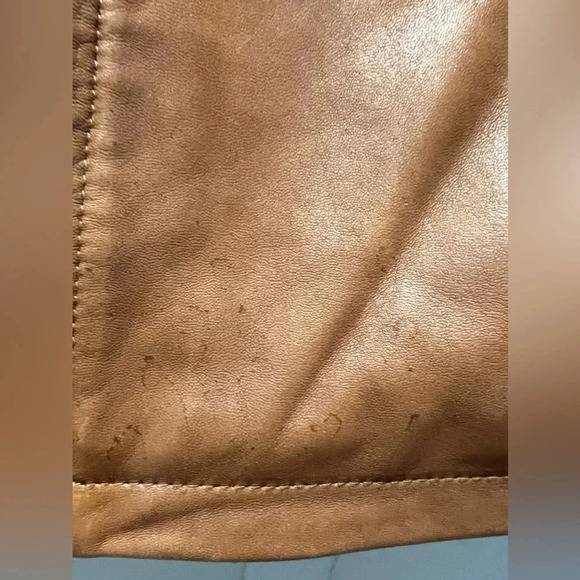 MARVIN RICHARDS | women’s leather & rabbit fur jacket. Size: XL - Picture 15 of 16